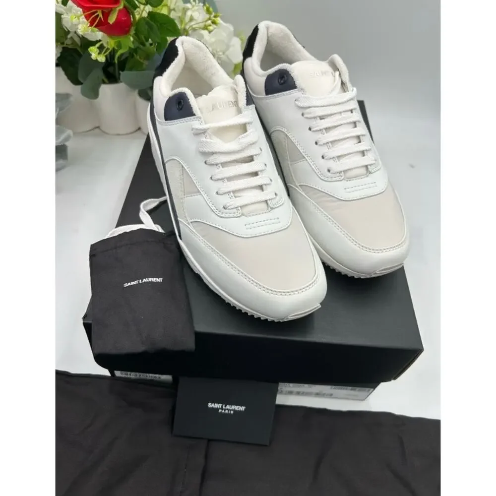 Men's Saint Laurent bump color block suede/leather sneakers size 43 made Italy - Picture 5 of 10